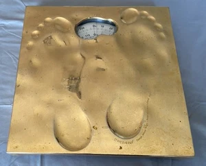 Vintage MCM Gravita Bathroom Scale Footprint Maximalist Dopamine Atomic Decor - Picture 1 of 8