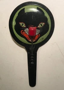 Vintage Halloween Black Cat Clanger Noisemaker Made in USA - Picture 1 of 4