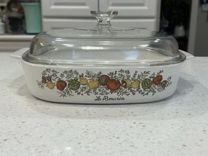 Vintage Corning Ware LeRomarin 11-10-A Covered Casserole Dish Lid 22 Pyrex A12-C - Picture 1 of 20