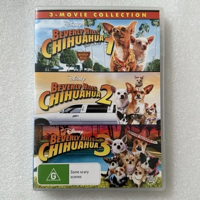 Beverly Hills Chihuahua 1, 2, 3 (2012 DVD) 3-Disc Set Region 4 Disney Family VGC - image 1 of 4