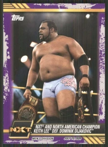 Topps WWE NXT 2021 púrpura #47 NXT y campeón norteamericano Keith Lee 1846 - Imagen 1 de 2