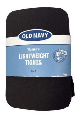Vintage Old Navy Tights Dark Brown Size D 1995 Made in USA NOS Never Worn - Image 1 of 3