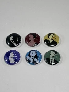 CLUE Button Badges set of 6 Character Buttons 1" - Picture 1 of 9