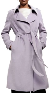 Badgley Mischka Women Double Face Wrap Coat Wool Blend 1X NWT Nordstrom Sold Out - Picture 1 of 9