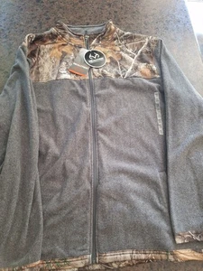 NWT Realtree Active Fleece Jacket XXL Regular Retail $80 Mens Full Zip *12FB - Picture 1 of 9
