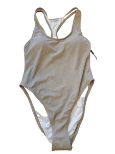 Calvin Klein wunderschöner Plunge Badeanzug, hellbraun, S - Bild 1 von 2