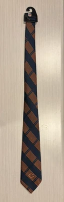 Chicago Bears Mens Necktie NFL Football Team Logo Sports Fan Plaid Blue Neck Tie - Изображение 1 из 4