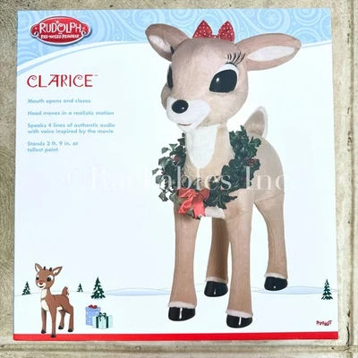 Spirit Christimas 4 Ft Clarice Animatronic Rudolph the Red-Nosed Reindeer Decor - Image 1 of 4