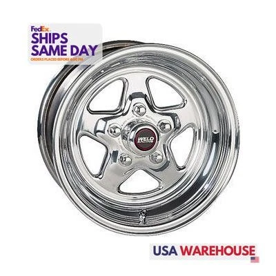 Weld 96-510276, One Polished Aluminum 15 X 10In. Pro Star 5 X 4.75In. 3.5In. Bs  - image 1 of 4
