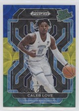 2022-23 Prizm Draft Picks Rated Prospect Choice Blue Yellow & Green Caleb Love