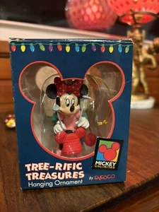 VTG Enesco Disney Mickey Minnie Mouse Tree-Rific Christmas Ornament Teapot Tea - Picture 1 of 6