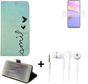 For Lenovo K14 Plus protective case + EARPHONES cover bag wallet flipstyle Case - Picture 1 of 7
