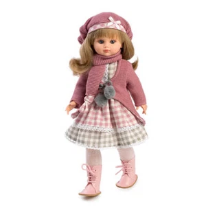 Berbesa - Muñeca Fany chaqueta y bufanda rosa 40 cm (4711) - Bild 1 von 3