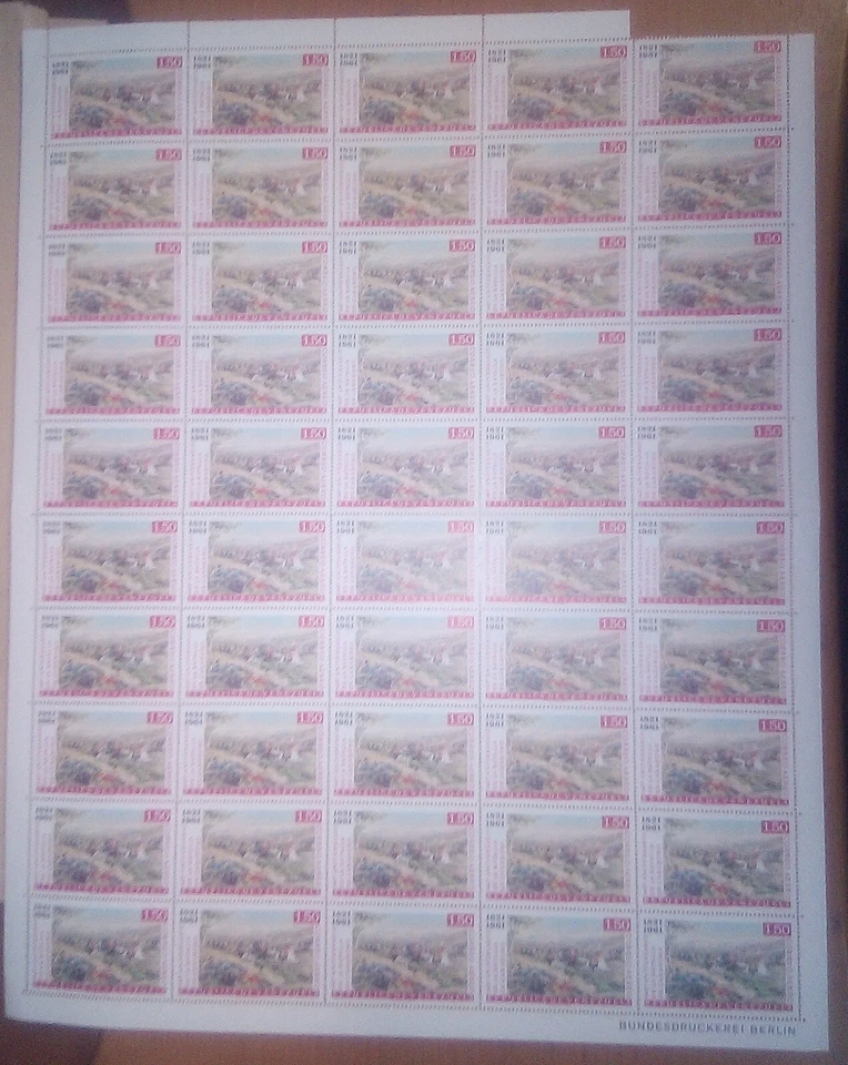 Venezuela: 1961; Scott C781 en hoja completa de 50 Batalla de Carabobo...VZ1788 Foto 1 de 1