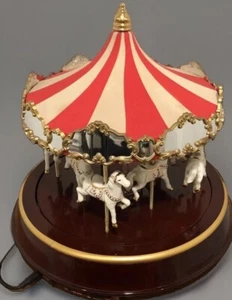Mr. Christmas Carousel Animated Horses Lights Vintage - Picture 1 of 22