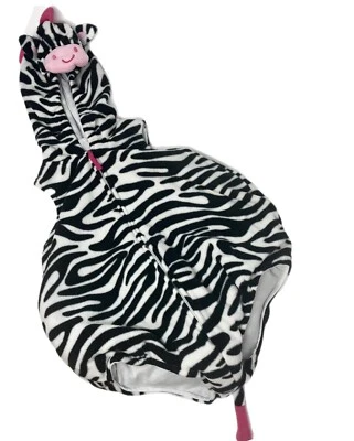 Halloween Toddler Costume Hooded Zebra 12mos 1 piece Carter's Black White Stripe - Image 1 of 4