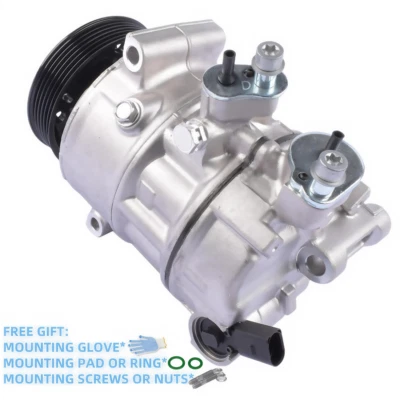 A/C Compressor 1K0820803N For Audi Volkswagen VW Jetta/GOLF/GTI/EOS L4 2006-2010 - Image 1 of 4