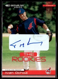 2005 Donruss The Rookies Autographs Ivan Ochoa Rookie Auto Cleveland Indians #38