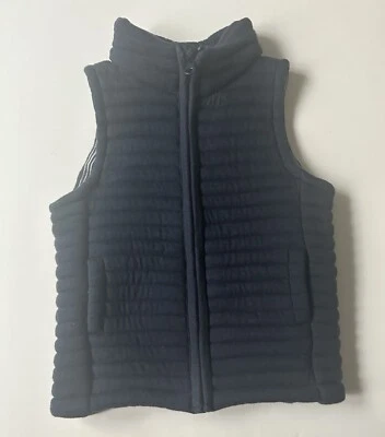 Petit Bateau Kids Quilted Vest Full Zip Navy Blue 3 years old - Image 1 of 4