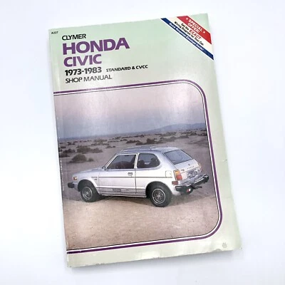 Manual de bolsillo Clymer Honda Civic A227 1973-1983 estándar y CVCC Foto 1 de 4