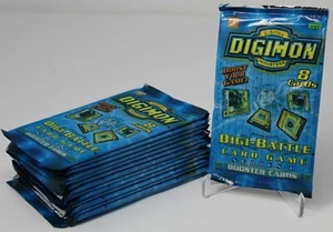 Paquete de 3 - Digimon Juego de Cartas Coleccionables Serie 1 Digi-Battle Paquete de 8 Cartas - Imagen 1 de 2