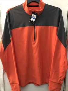 Men's Under Armour Run HeatGear Fitted Jacket || Size XL || Orange w/Gray - Picture 1 of 11