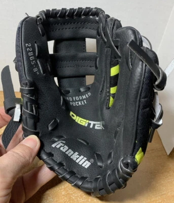 "Guante de béisbol Franklin Digitek 22865-8 diestro amarillo neón negro compuesto 8""" Foto 1 de 4