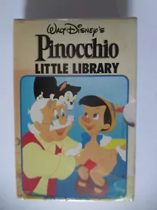 Walt Disney Pinoccchio 4 X Book Little Library New Sealed & Unopened - Foto 1 di 4