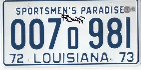 RICHARD DREYFUSS JAWS SIGNED LICENSE PLATE PROP AUTOGRAPH BECKETT BAS COA Cover