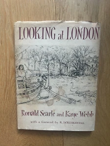 Looking at London - Ronald Searle & Kaye Webb 1953 Vintage Paperback with Jacket - Picture 1 of 16