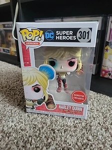 Funko Pop! Harley Quinn - DC Super Heroes - #301 - Gamestop Exclusive - Picture 1 of 7