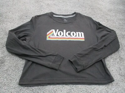 Volcom Top/Camiseta/Jersey Cuello Redondo 8 Manga Larga Algodón Gris Foto 1 de 4
