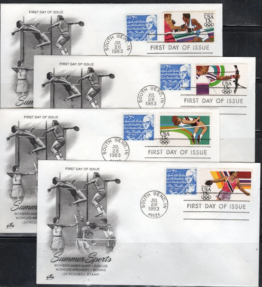 US Scott #2048-2051 "Summer Sports" FDC - Image 1 of 1