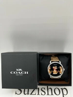 Coach Lunar New Year Tiger Grand Watch 40 mm Khaki men's style C8095 - Image 1 of 4
