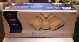 Ceiling Fan Light Kit  0745344 White Finish Alabaster Glass by Harbor Breeze |A1 - Picture 1 of 3