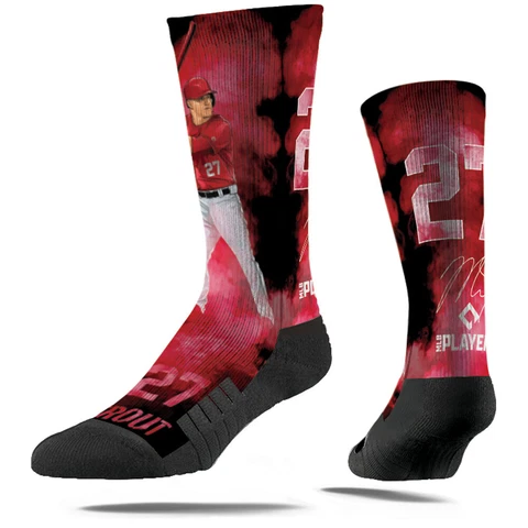 Men's Strideline Mike Trout Los Angeles Angels Hometown Hero Crew Socks Cover