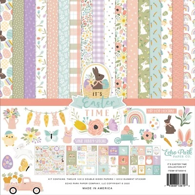 Echo Park - It's Easter Time - 12x12 Collection Kit Scrapbook Papers + Stickers - Image 1 of 4