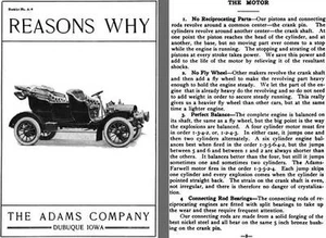Adams 1907 - Reasons Why - Booklet No. A-9 The Adams Company, Dubuque Iowa - Imagen 1 de 1
