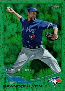 2013 Topps Baseball Emerald #237 Brandon Lyon Toronto Blue Jays - Picture 1 of 1
