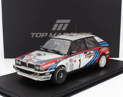 MODELLINO AUTO STATICO TOPMARQUES LANCIA DELTA MARTINI MONTECARLO 1990 BIASION - Immagine 1 di 4