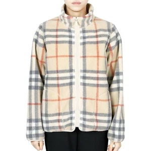 Burberry Kids Vintage Check Fleece Zip Jacket (Beige) 12, 14Y 126655171 - Picture 1 of 9