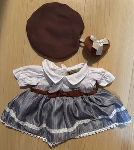 Unibear City Costume Striped Gray Dress - Picture 1 of 6