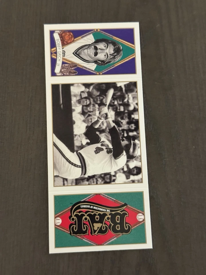 1993 Upper Deck BAT Triple-Folders #59 BOBBY GRICH Baseball Card - Image 1 of 2