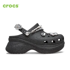 NEW CROCS Women's Bae Wedding Glitter Clog 211978 Black - Picture 1 of 7