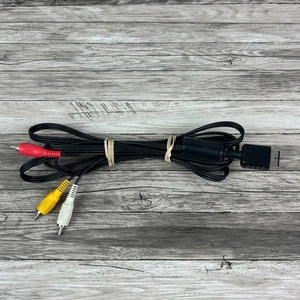 Cable AV Sony PlayStation — PS1 / PS2 / PS3 compuesto cable RCA fabricante de equipos originales 8 pies probado - Imagen 1 de 10