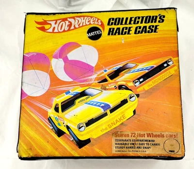 Estuche de colección Hot Wheels 1969 72 Redlines soporte de coche almacenamiento de viaje Foto 1 de 4