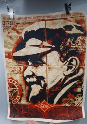 Shepard Fairey Signed & Numbered (133/300) Vladimir Lenin Obey Poster, 18" x 24" - Image 1 of 4