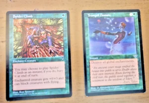 2 Magic The Gathering Karten - Spider Climb  und Tranquil Domain - Bild 1 von 1