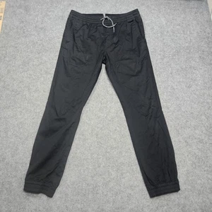Volcom Jogger Mens XL Extra Large Black Frickin Slim Elastic Waist Tapered Pants - Picture 1 of 14