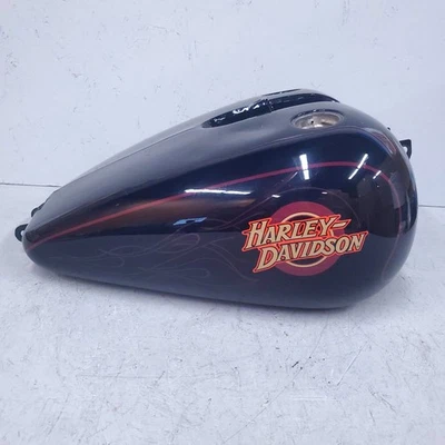 Harley-Davidson 2000 Dyna Wide Glide FXDWG Gas Tank Fuel Black 61039-00ZM - Image 1 of 4